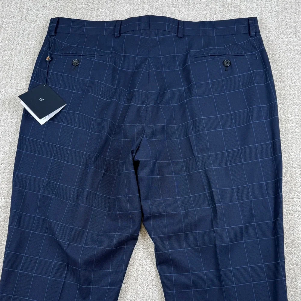 NEW Brooks Brothers 40R 34x32 Windowpane Explorer Vitale Barberis Canonico Suit
